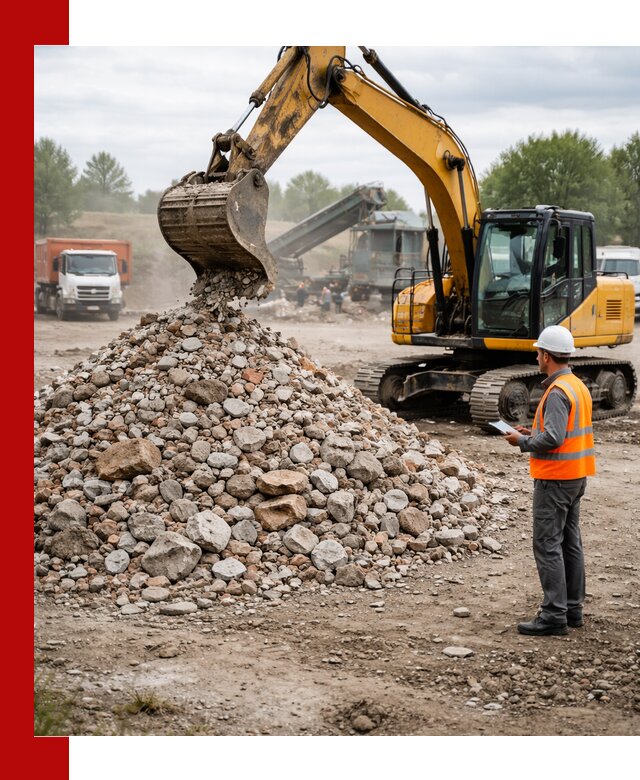 Доставка и вывоз строительного боя в Ступине