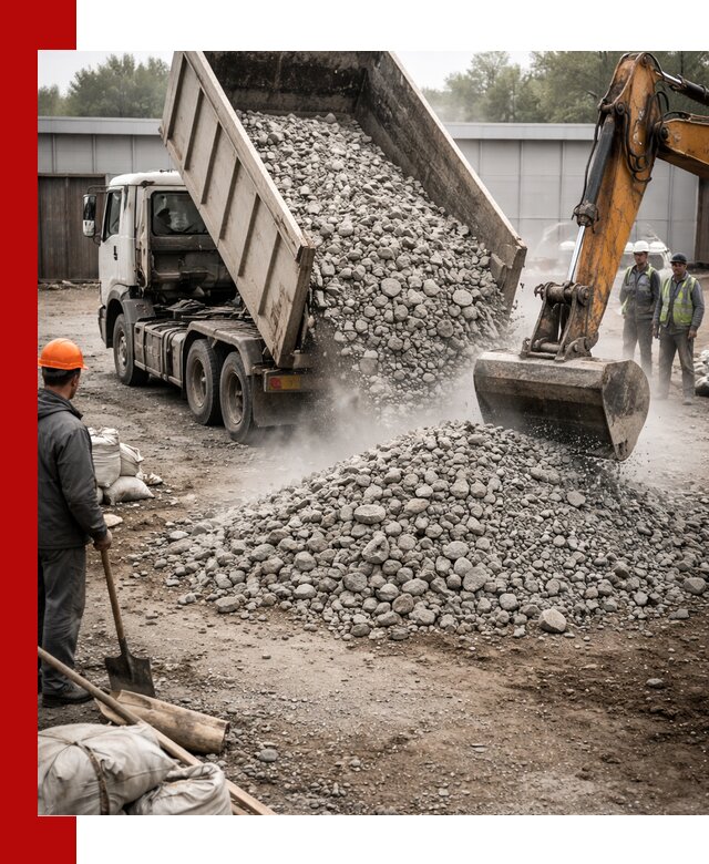 Доставка дробленого бетона в Ступино оптом и в розницу