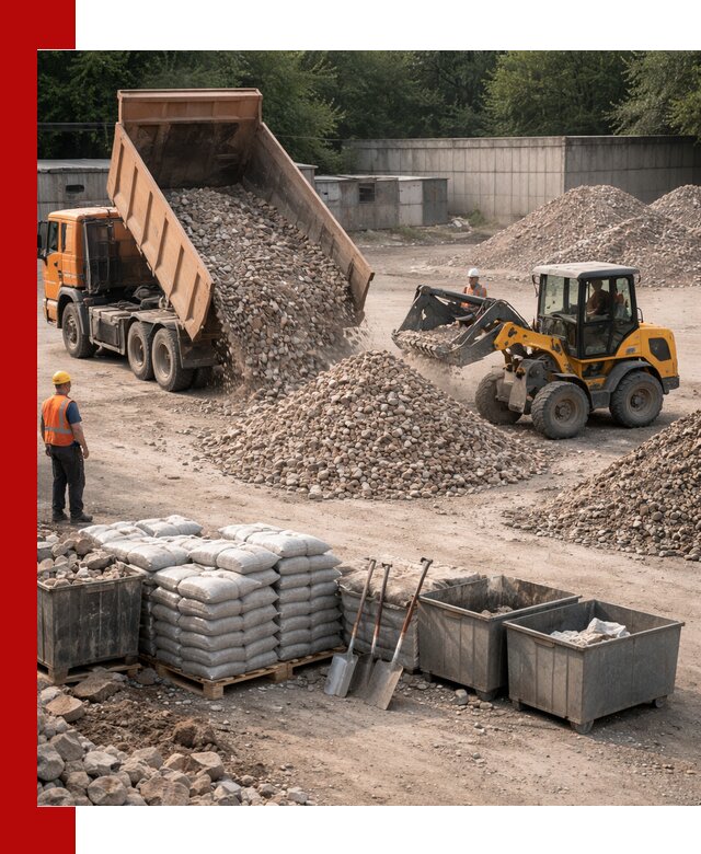 Вторичные материалы для отсыпки в Ступино — поставка и доставка