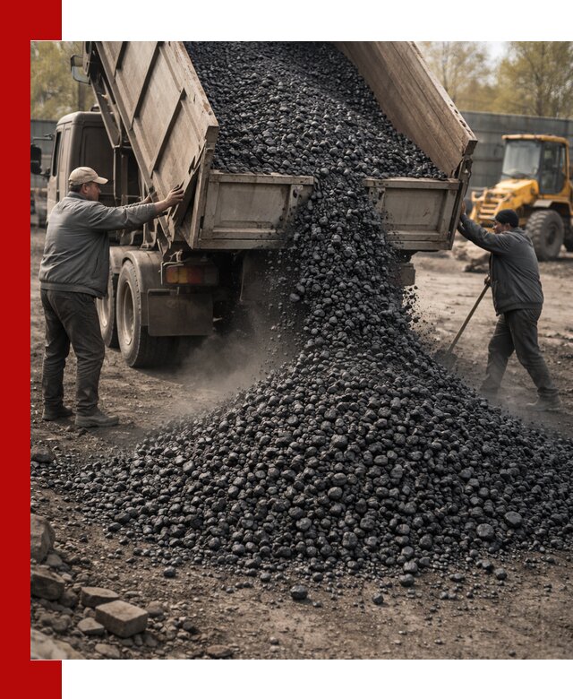 Доставка угля семечка самосвалами в Ступино