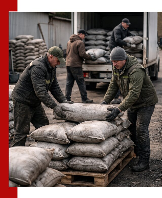 Доставка угля в мешках по выгодным ценам в Ступине