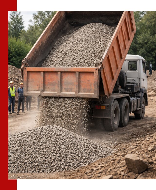 Доставка сыпучих материалов самосвалом в Ступино быстро и надежно