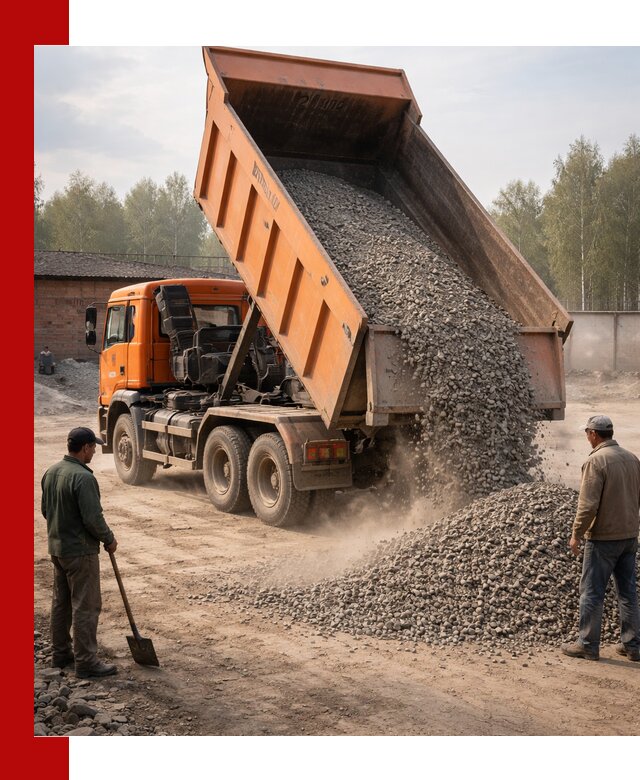 Доставка самосвалом 20 м3 в Ступино быстро и надежно