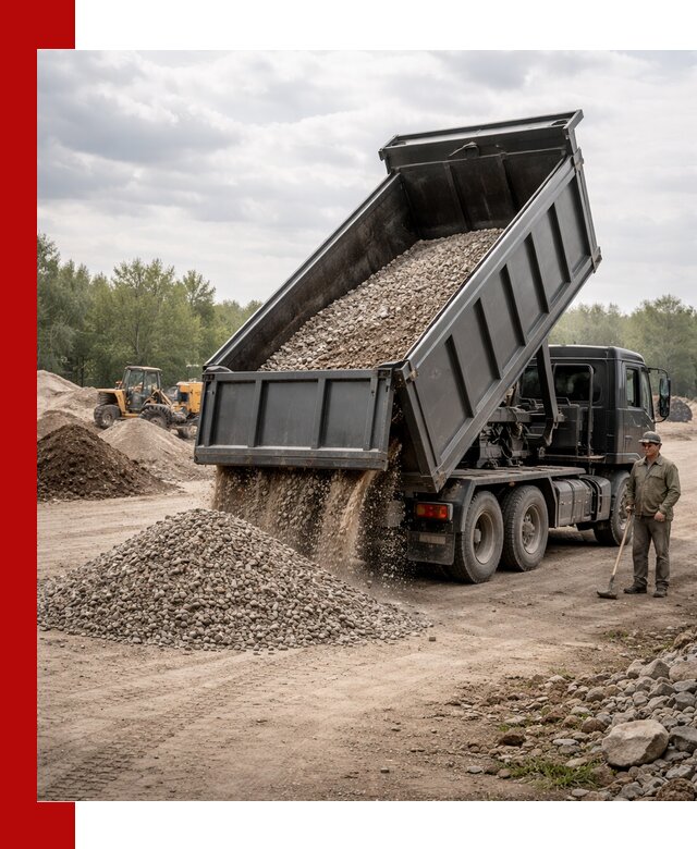 Доставка самосвалом 30 м3 по выгодным ценам в Ступино