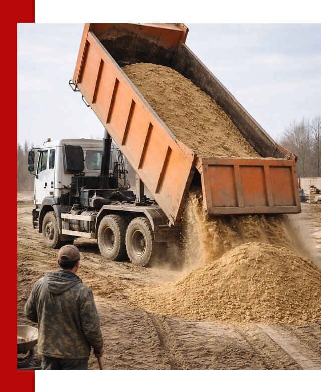 Аренда самосвала 20 тонн для перевозки грузов в Ступино