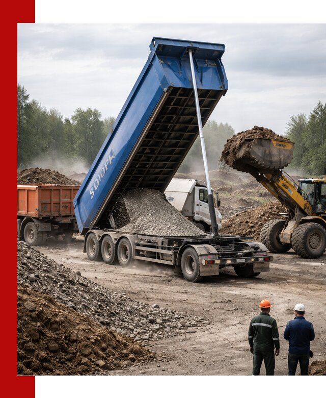 Аренда тонар 40 тонн в Ступино с доставкой материалов