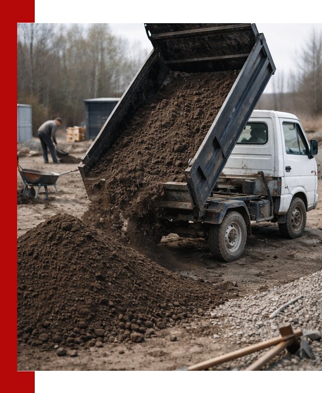 Аренда минисамосвала в Ступино для доставки сыпучих материалов