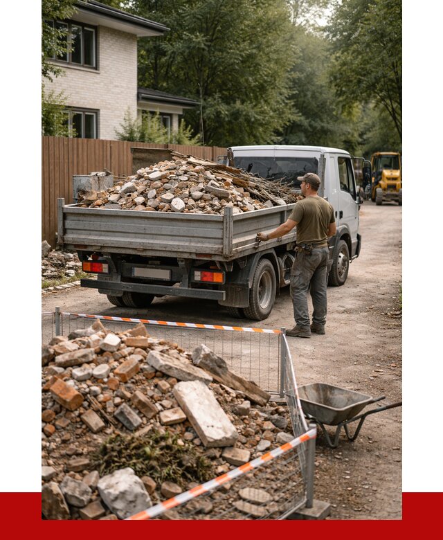 Вывоз строительного мусора с погрузкой в Ступино от 7796 р | ПРОНЕРУДСтп