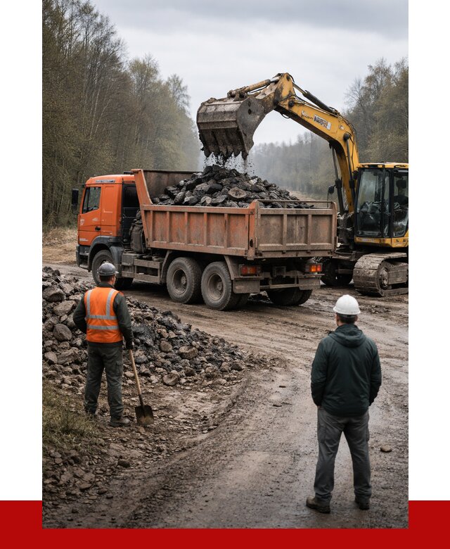 Вывоз асфальта в Ступино от 4677 р. самосвалом ПРОНЕРУДСтп