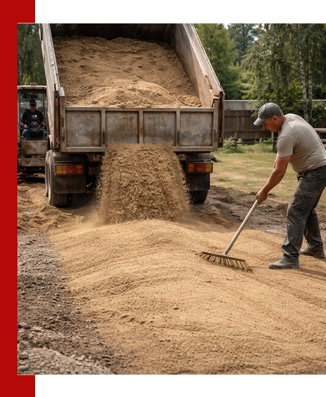 Отсыпка участка песком в Ступино быстро и качественно