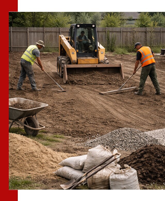 Выравнивание участка под строительство и благоустройство в Ступине