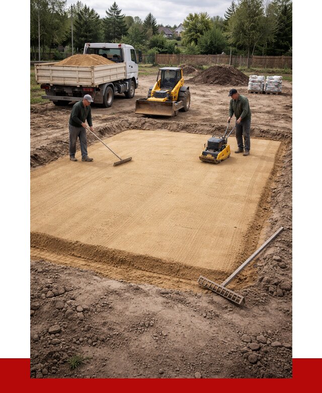 Устройство песчаной подушки в Ступино от 4677 р. ПРОНЕРУДСтп