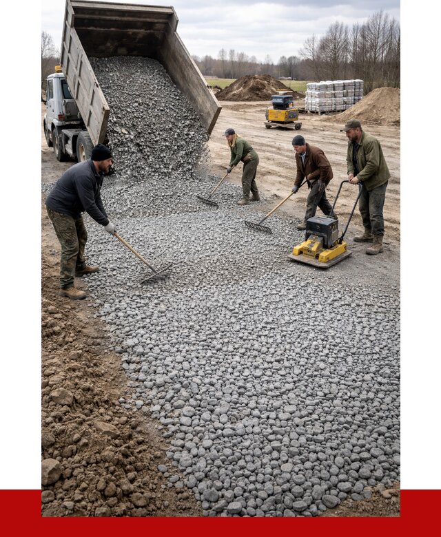 Устройство щебеночной подушки в Ступино от 4677 р. ПРОНЕРУДСтп