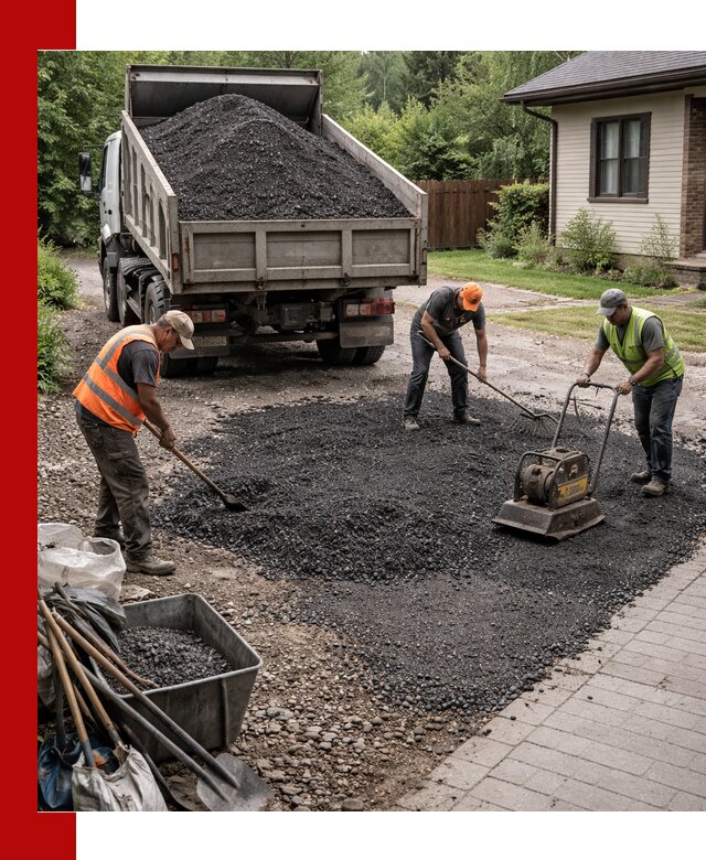 Асфальтовая крошка для двора с доставкой в Ступино